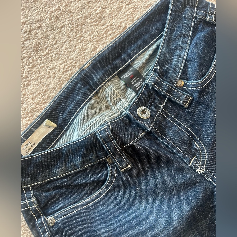 Roxy Low Rise Blue Jeans - Picture 4 of 8